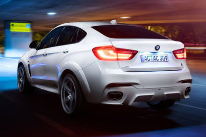 AC Schnitzer Falcon Wide Arch Fender Flare Kit for BMW X6 M F86 (2015-2019) - 10-Piece PU-RIM Overfenders, Widebody Wheel Arch Extensions - Fits X6M Without Parking Assistant 5DP (No Park Assist)