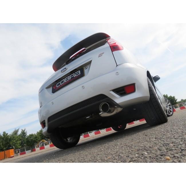 Ford Fiesta ST150 Mk6 Cat Back Exhaust System by Cobra Sport - 2.25in (57mm) Stainless Steel Performance/Sports Exhaust, Back Box & Centre Section - Resonated or Non-Resonated Catback Upgrade