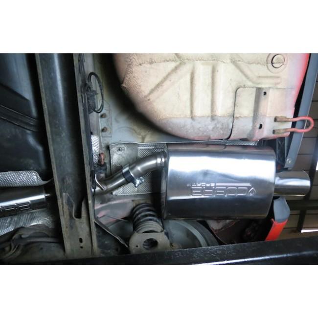 Ford Fiesta ST150 Mk6 Cat Back Exhaust System by Cobra Sport - 2.25in (57mm) Stainless Steel Performance/Sports Exhaust, Back Box & Centre Section - Resonated or Non-Resonated Catback Upgrade
