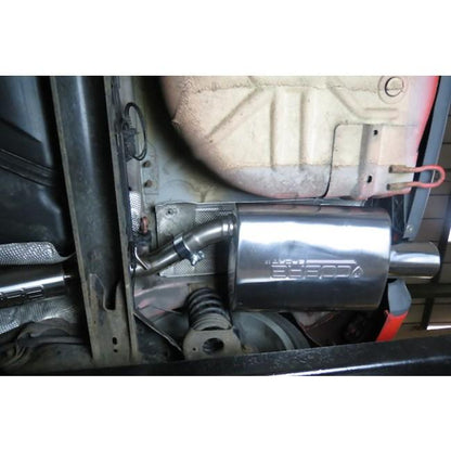 Ford Fiesta ST150 Mk6 Cat Back Exhaust System by Cobra Sport - 2.25in (57mm) Stainless Steel Performance/Sports Exhaust, Back Box & Centre Section - Resonated or Non-Resonated Catback Upgrade