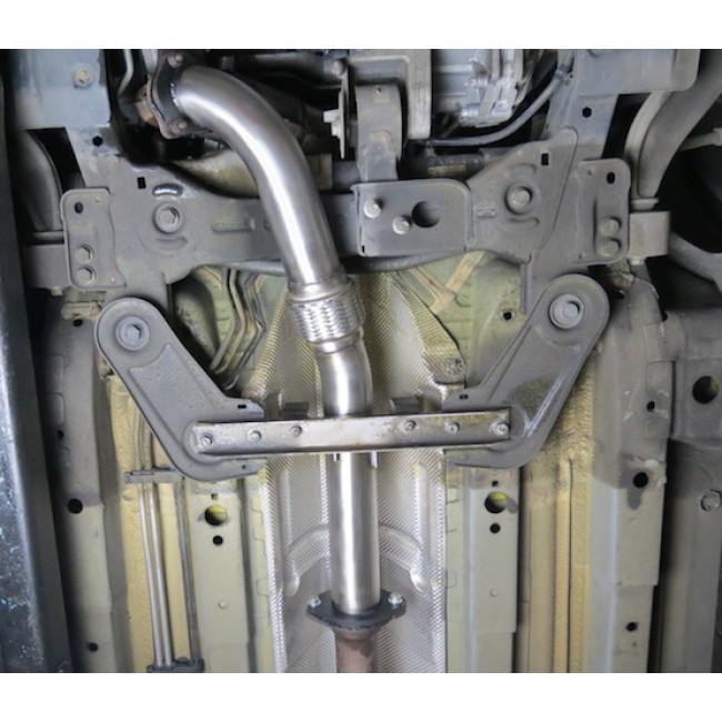 Ford Focus ST225/ST 225 Mk2 2.5T 3" (76.2mm) Downpipe/Down Pipe Decat/De-Cat Front Pipe – Turbo Outlet to Cat Primary Section – Catless Performance Exhaust Upgrade – Track/Off-Road Only 2005–2010