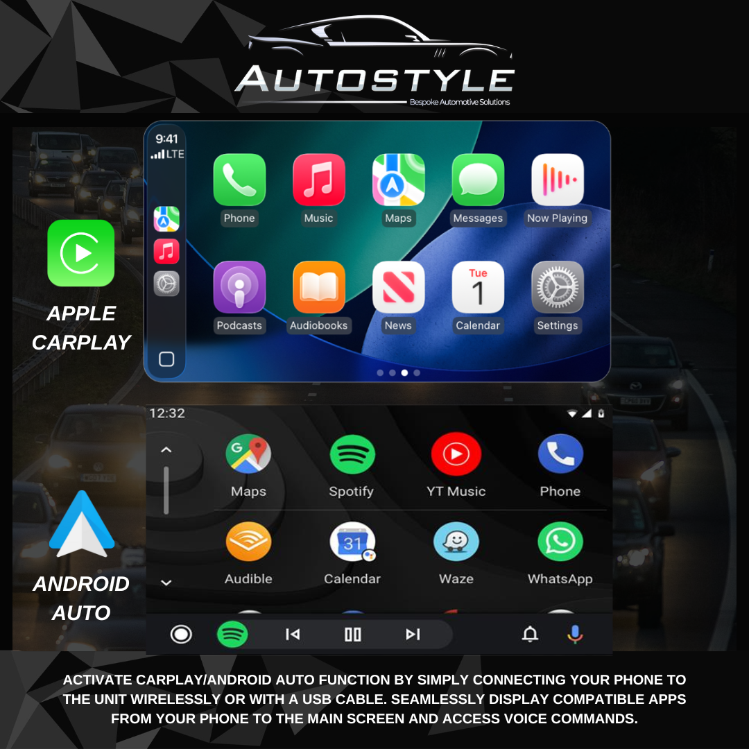 Fiat 500X Apple Carplay / Android Auto 9" Stereo Upgrade