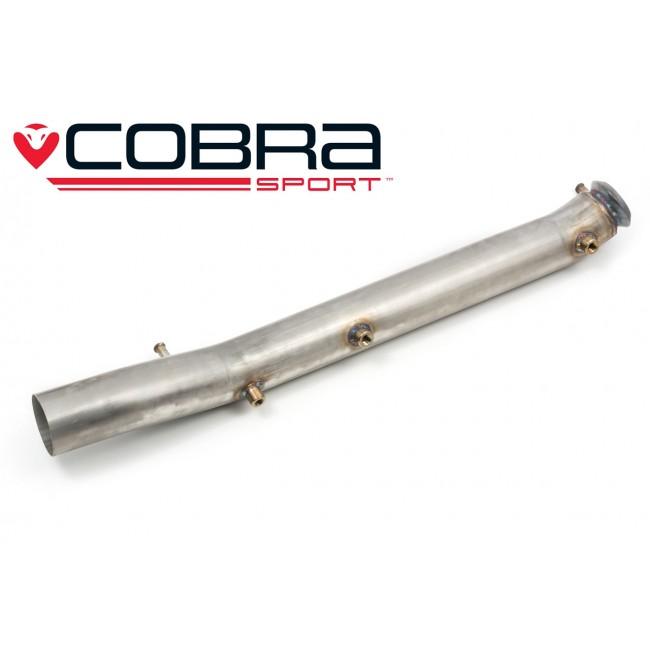 Cobra Sport Ford Puma ST OPF/GPF/PPF Delete Front Pipe – 3" 76.2mm Straight Pipe Mid-Section, Front-to-Centre Performance Exhaust, Particulate Filter Removal/Replacement Pipe for 1.5 EcoBoost (2020+) Track Use