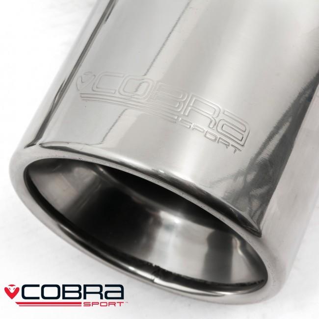 Ford Fiesta ST150 Mk6 Cat Back Exhaust System by Cobra Sport - 2.25in (57mm) Stainless Steel Performance/Sports Exhaust, Back Box & Centre Section - Resonated or Non-Resonated Catback Upgrade