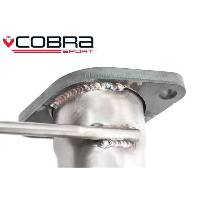 Ford Fiesta Mk6 ST150/ST 150 2.0 Duratec Front Pipe/Downpipe by Cobra Sport - High Flow Sports Cat or De-Cat/Decat Cat Delete - 57.1mm (2.25") Performance Exhaust Front Section 2005-2008