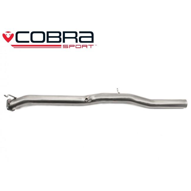 Ford Fiesta Mk6 ST150/ST 150 2.0 Duratec Front Pipe/Downpipe by Cobra Sport - High Flow Sports Cat or De-Cat/Decat Cat Delete - 57.1mm (2.25") Performance Exhaust Front Section 2005-2008