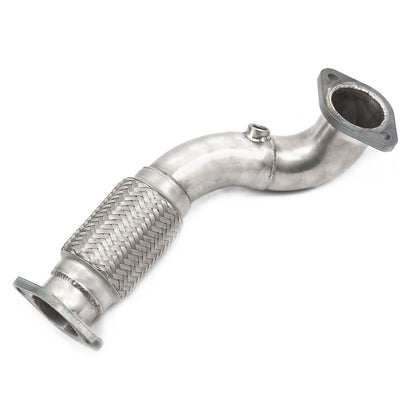 Ford Fiesta ST150 Mk6 (ST 150) Front Pipe / Link Pipe by Cobra Sport - Manifold to Cat Front Section, 63.5mm (2.5 inch) Direct Fit Performance Exhaust, MOT Friendly Emissions Compliant Mid Pipe Upgrade, UK Road Legal