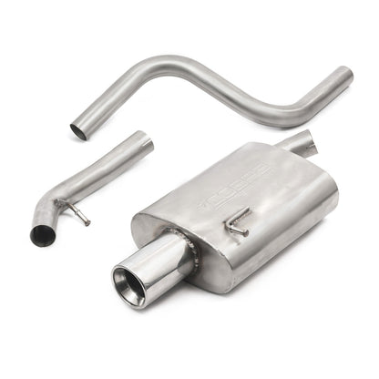 Ford Fiesta ST150 Mk6 Cat Back Exhaust System by Cobra Sport - 2.25in (57mm) Stainless Steel Performance/Sports Exhaust, Back Box & Centre Section - Resonated or Non-Resonated Catback Upgrade
