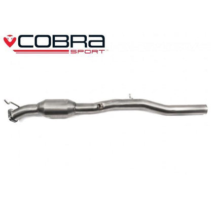 Ford Fiesta Mk6 ST150/ST 150 2.0 Duratec Front Pipe/Downpipe by Cobra Sport - High Flow Sports Cat or De-Cat/Decat Cat Delete - 57.1mm (2.25") Performance Exhaust Front Section 2005-2008
