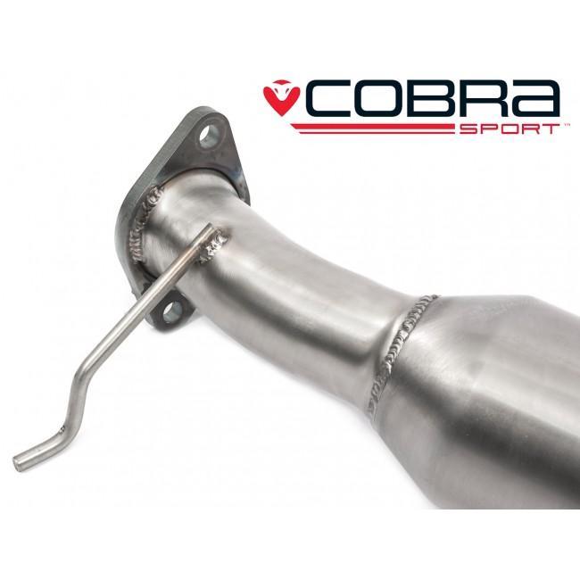 Ford Fiesta Mk6 ST150/ST 150 2.0 Duratec Front Pipe/Downpipe by Cobra Sport - High Flow Sports Cat or De-Cat/Decat Cat Delete - 57.1mm (2.25") Performance Exhaust Front Section 2005-2008