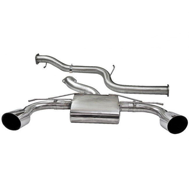 Ford Focus RS Mk2 2.5T Cat-Back/Catback Exhaust System | 3in (76.2mm) After-Cat Centre & Back Box | Resonated or Non-Resonated | Direct Fit to OE Catalyst | Performance Rear Section Upgrade 2009-2011