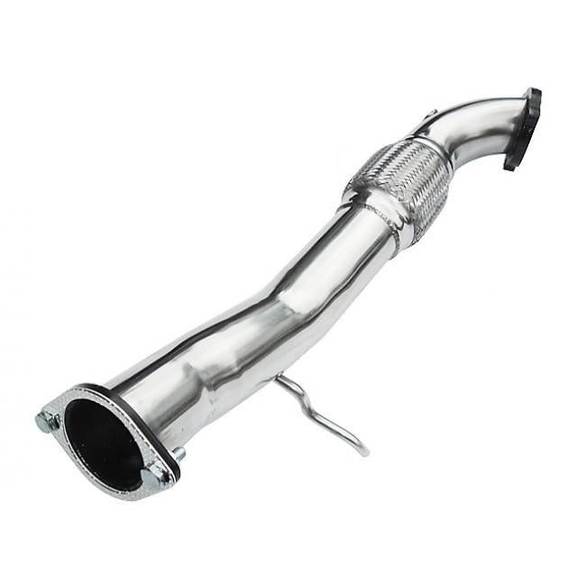 Ford Focus ST225/ST 225 Mk2 2.5T 3" (76.2mm) Downpipe/Down Pipe Decat/De-Cat Front Pipe – Turbo Outlet to Cat Primary Section – Catless Performance Exhaust Upgrade – Track/Off-Road Only 2005–2010