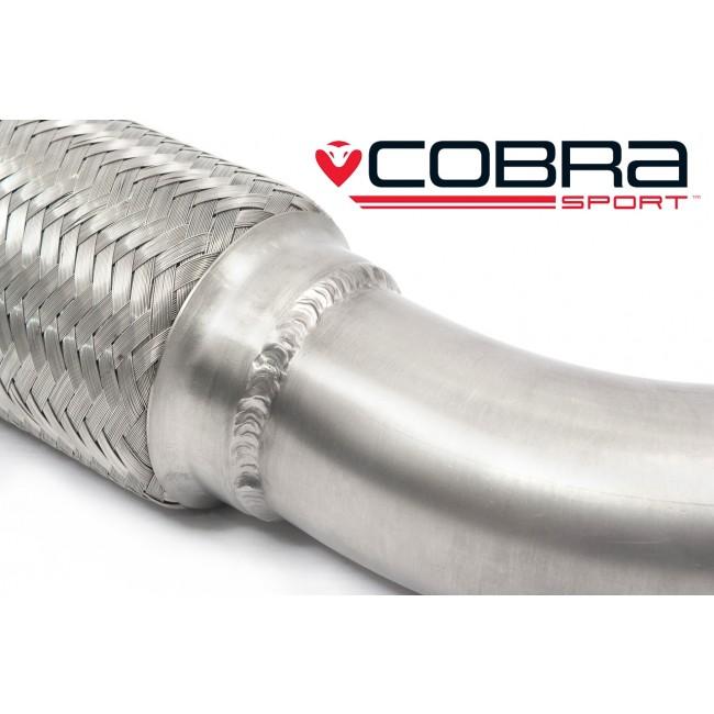 Cobra Sport Turbo to Front Section Exhaust Pipe for Ford Mondeo ST TDCi 2.0 & 2.2 Diesel Mk3 (2003–2007) – Front Pipe/Downpipe/Link Pipe 63.5mm (2.5") Performance Upgrade, Direct Fit