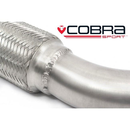 Cobra Sport Turbo to Front Section Exhaust Pipe for Ford Mondeo ST TDCi 2.0 & 2.2 Diesel Mk3 (2003–2007) – Front Pipe/Downpipe/Link Pipe 63.5mm (2.5") Performance Upgrade, Direct Fit