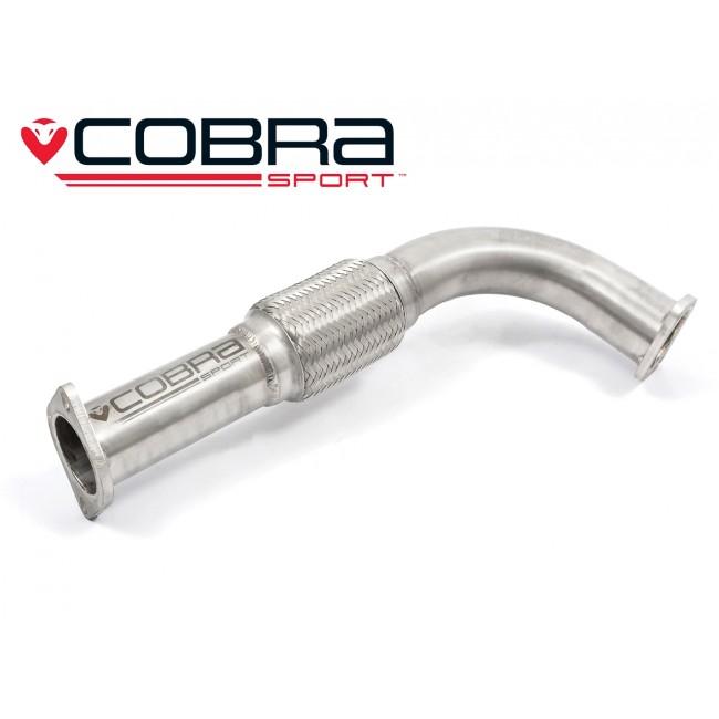 Cobra Sport Turbo to Front Section Exhaust Pipe for Ford Mondeo ST TDCi 2.0 & 2.2 Diesel Mk3 (2003–2007) – Front Pipe/Downpipe/Link Pipe 63.5mm (2.5") Performance Upgrade, Direct Fit