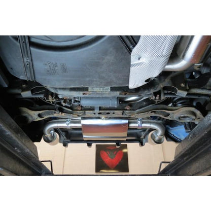 Ford Focus RS Mk2 2.5T Cat-Back/Catback Exhaust System | 3in (76.2mm) After-Cat Centre & Back Box | Resonated or Non-Resonated | Direct Fit to OE Catalyst | Performance Rear Section Upgrade 2009-2011