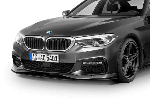 AC Schnitzer Front Lip Splitter Spoiler for BMW 5 Series G30 G31 (2017-2023) M Sport (M Aerodynamics/M-Tech) | PU-RIM Polyurethane Front Bumper Chin Spoiler Valance Extension Aero Lip | Fits Saloon/Sedan & Touring/Estate | Matte Black Paintable OEM+
