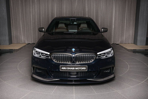 AC Schnitzer Front Lip Splitter Spoiler for BMW 5 Series G30 G31 (2017-2023) M Sport (M Aerodynamics/M-Tech) | PU-RIM Polyurethane Front Bumper Chin Spoiler Valance Extension Aero Lip | Fits Saloon/Sedan & Touring/Estate | Matte Black Paintable OEM+