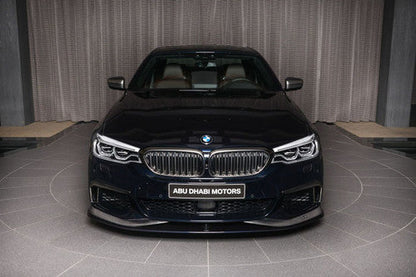 AC Schnitzer Front Lip Splitter Spoiler for BMW 5 Series G30 G31 (2017-2023) M Sport (M Aerodynamics/M-Tech) | PU-RIM Polyurethane Front Bumper Chin Spoiler Valance Extension Aero Lip | Fits Saloon/Sedan & Touring/Estate | Matte Black Paintable OEM+