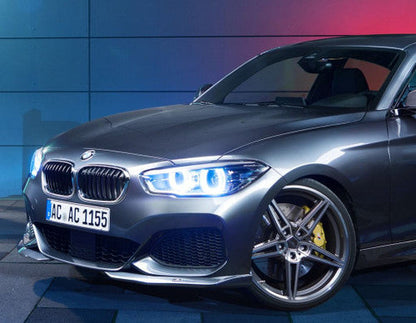 Genuine AC Schnitzer (ACS) Front Canards / Corner Splitters for BMW 1 Series F20/F21 LCI Facelift (2015-2019) M Sport - Aero Blades Bumper Spoiler Elements for M135i/M140i