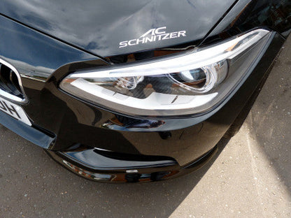 AC Schnitzer Front Spoiler Elements Splitters/Canards/Winglets Front Lip for BMW 1 Series F20/F21 3dr/5dr M Sport (Pre-LCI/Pre-Facelift 2011-02/2015) - M Aerodynamics Bumper Extensions Aero Add-On Kit, Pair