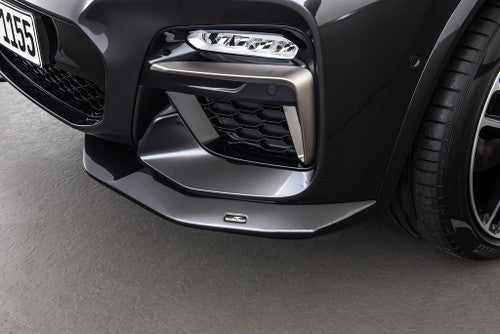 AC Schnitzer Front Lip Splitter Set for BMW X4 G02 M Sport Bumper (2018-2024) - Lower Bumper Spoiler Extensions / Front Apron Valance Trims - Paintable PU-RIM, OEM-Style Fit