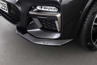 AC Schnitzer Front Lip Splitter Set for BMW X4 G02 M Sport Bumper (2018-2024) - Lower Bumper Spoiler Extensions / Front Apron Valance Trims - Paintable PU-RIM, OEM-Style Fit