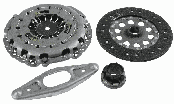 Sachs Uprated Performance Clutch Kit for Manual BMW 1/2/3/5/6 Series (F20 F21 F22 F23 F87 E93 E60 E61 F10 F11 F12 F13)  Fits M140i, M240i, 335i, 535i, 540i, 550i, 530d, 650i  OE-Like Pedal Feel, High Torque, Made in Germany