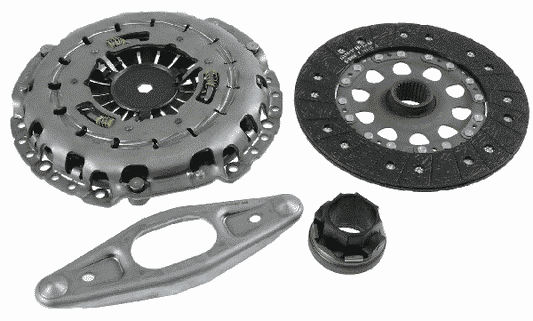 Sachs Uprated Performance Clutch Kit for Manual BMW 1/2/3/5/6 Series (F20 F21 F22 F23 F87 E93 E60 E61 F10 F11 F12 F13)  Fits M140i, M240i, 335i, 535i, 540i, 550i, 530d, 650i  OE-Like Pedal Feel, High Torque, Made in Germany