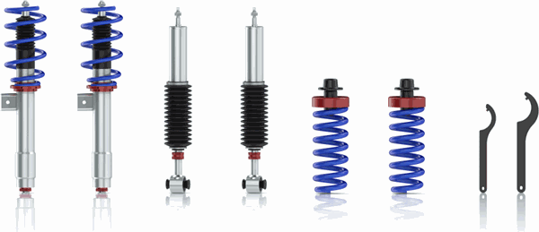 SACHS Performance Coilovers Suspension Kit (Height & Damping Adjustable) for BMW 1 2 3 4 Series F20 F21 F22 F23 F30 F31 F32 F33 F34 F36 F80 F82 F83  Springs & Dampers  2550mm Lowering  M135i M140i M235i M240i 335i 340i 435i 440i