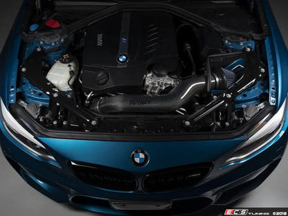 Turner Motorsport Gloss Carbon Fibre/Fiber Open Cold Air Intake Induction Kit for BMW N55 3.0L Turbo (F22 M235i, F30 335i, F32 435i, F87 M2) – Performance Open Cone CAI, Airbox Delete, Direct-Fit