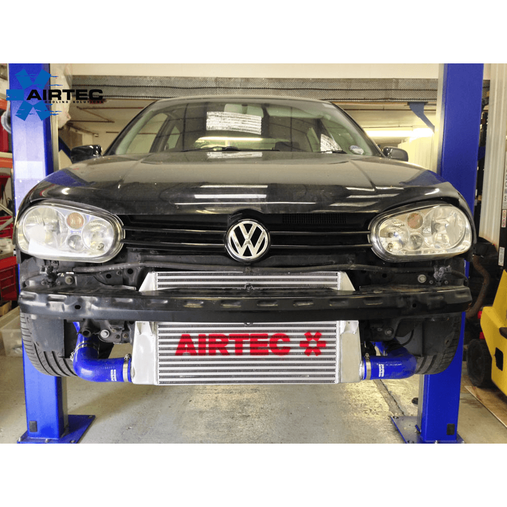 Airtec Front Mount Intercooler Kit for VW Golf Mk4 1.8T GTI | FMIC Performance Upgrade | 60mm Single-Pass Bar-and-Plate Core | Fits All Mk4 1.8T Models