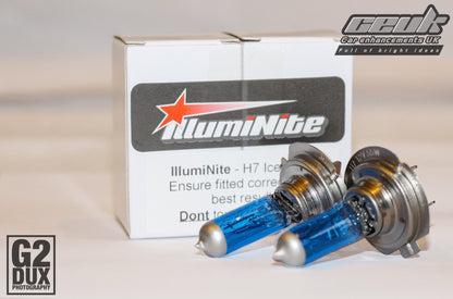 IllumiNite H7 Ice White Dipped Beam Bulb Upgrade – 6500K Crisp White (477 | PX26d)
