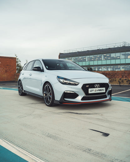 Hyundai i30 N (i30N) Pre-Facelift Carbon Fibre Body Kit – CT Design Aero Package 2017–2020 | Front Lip Splitter, Rear Diffuser, Side Skirts, Boot Spoiler | Carbon Fiber Exterior Styling PFL UK