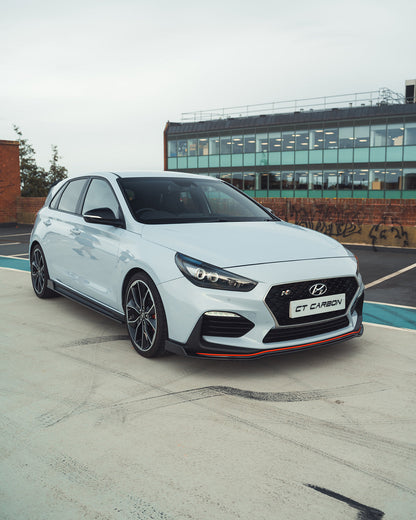 Hyundai i30 N (i30N) Pre-Facelift Carbon Fibre Body Kit – CT Design Aero Package 2017–2020 | Front Lip Splitter, Rear Diffuser, Side Skirts, Boot Spoiler | Carbon Fiber Exterior Styling PFL UK