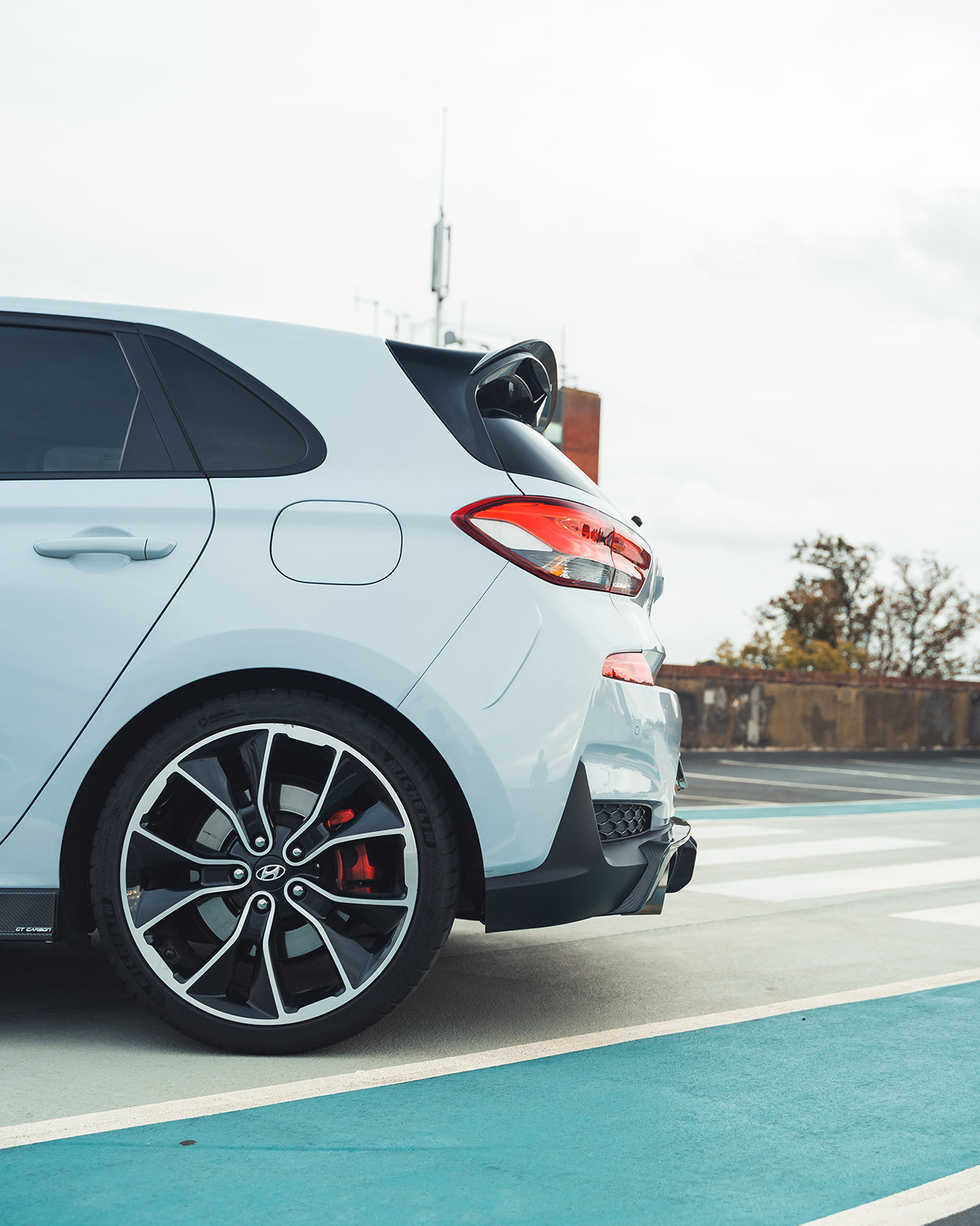 Hyundai i30 N (i30N) Pre-Facelift Carbon Fibre Body Kit – CT Design Aero Package 2017–2020 | Front Lip Splitter, Rear Diffuser, Side Skirts, Boot Spoiler | Carbon Fiber Exterior Styling PFL UK