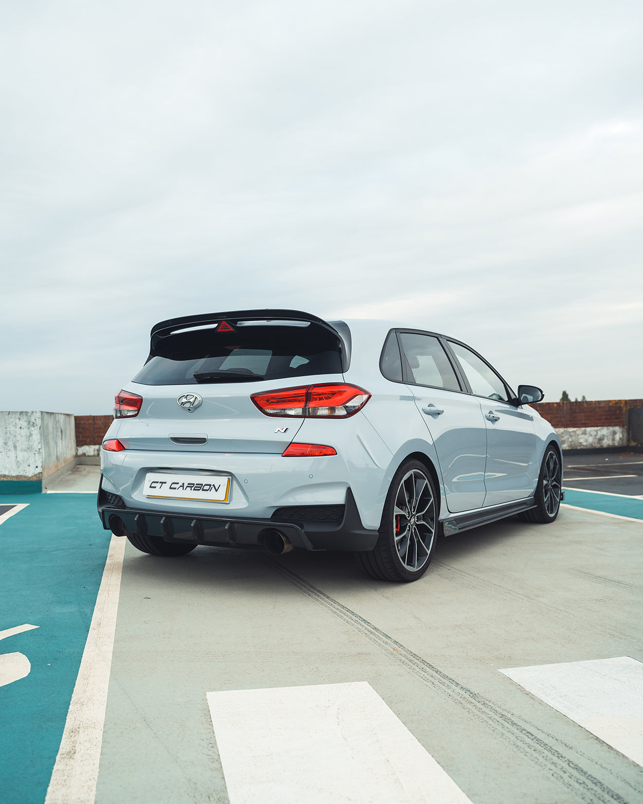 Hyundai i30 N (i30N) Pre-Facelift Carbon Fibre Body Kit – CT Design Aero Package 2017–2020 | Front Lip Splitter, Rear Diffuser, Side Skirts, Boot Spoiler | Carbon Fiber Exterior Styling PFL UK