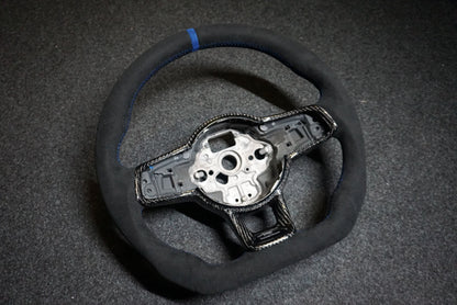 Volkswagen Polo MK5 6C Bespoke Custom Alcantara / Leather Steering Wheel (CUSTOM / GTI / R Line / GT 2014 - 2017 Models)