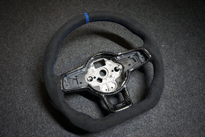 Volkswagen Polo MK6 AW1 Bespoke Custom Alcantara / Leather Steering Wheel (CUSTOM / GTI / R Line / GT 2018 - 2021 Models)