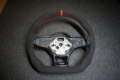 Volkswagen Polo MK6 AW1 Bespoke Custom Alcantara / Leather Steering Wheel (CUSTOM / GTI / R Line / GT 2018 - 2021 Models)