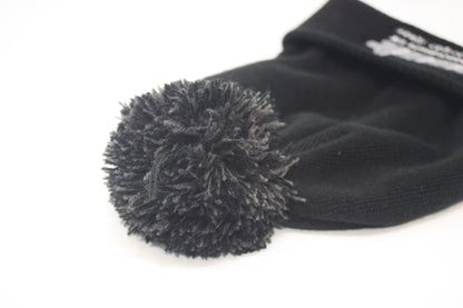 Official CEUK Winter Bobble Hat – Black Wool with Embroidered Logo | Optional Air Freshener