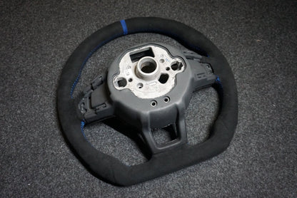 Volkswagen Polo MK6 AW1 Bespoke Custom Alcantara / Leather Steering Wheel (CUSTOM / GTI / R Line / GT 2018 - 2021 Models)
