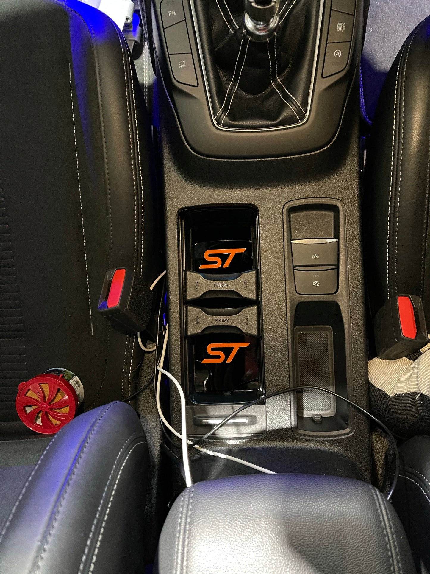 MK4 Focus - Cup Holder Inserts With Logo