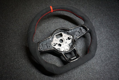 Volkswagen Polo MK5 6C Bespoke Custom Alcantara / Leather Steering Wheel (CUSTOM / GTI / R Line / GT 2014 - 2017 Models)