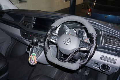 Volkswagen Transporter T6.1 Carbon Fibre Steering Wheel (2020+ Models)