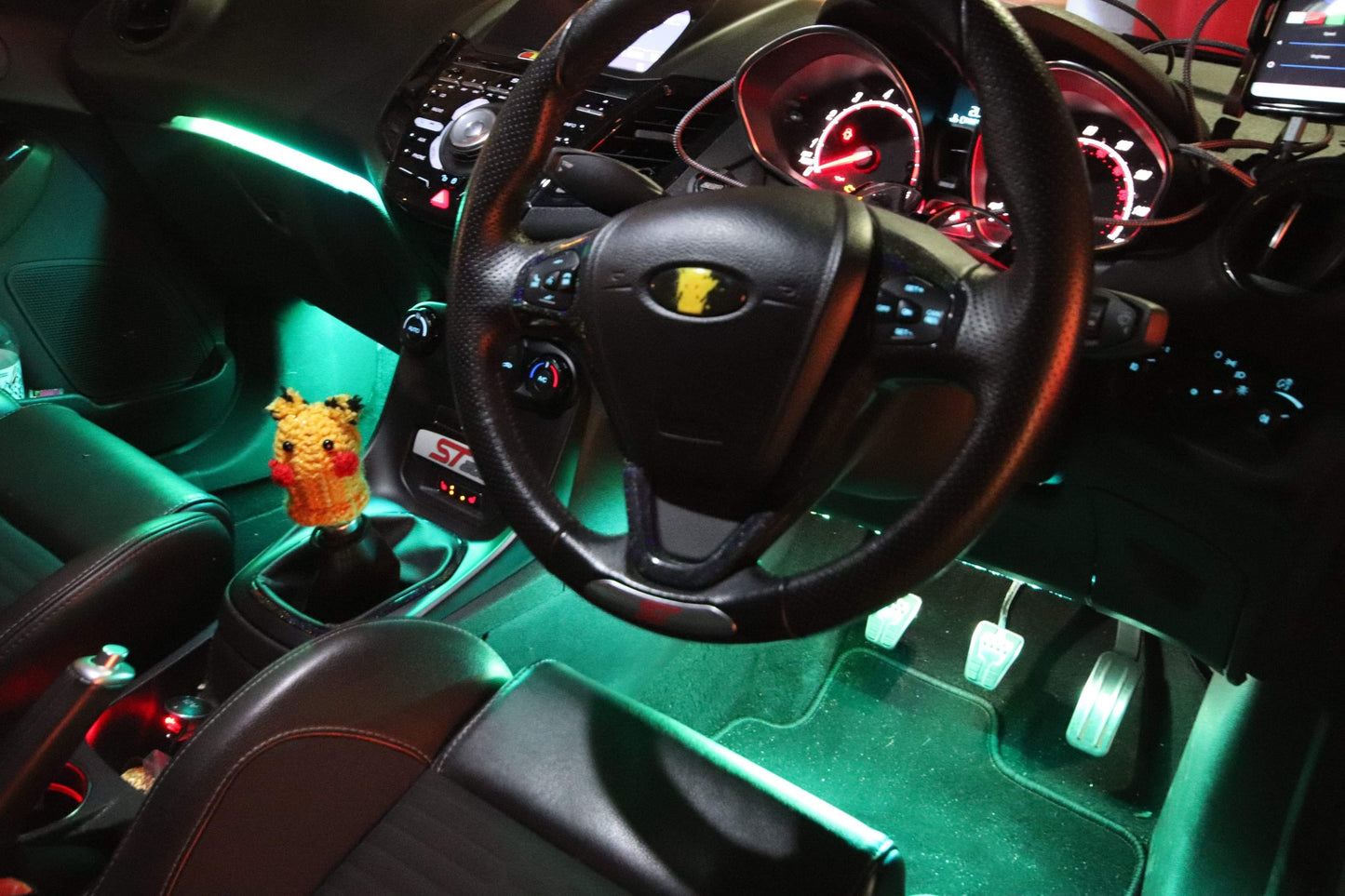 Chaser Edition Bluetooth Glove Box & Footwell Strip Kit – MK7 / MK7.5 Fiesta | 200+ RGB Modes | CEUK