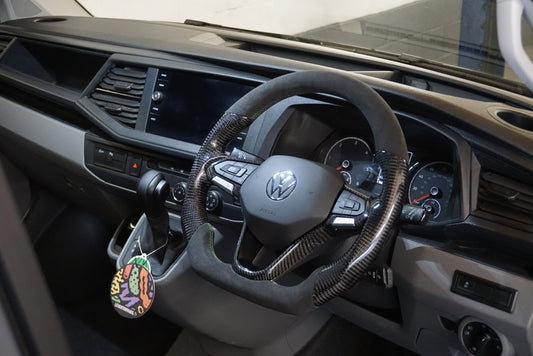 Volkswagen Transporter T6.1 Carbon Fibre Steering Wheel (2020+ Models)
