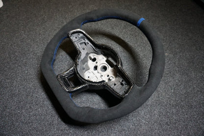 Volkswagen Polo MK6 AW1 Bespoke Custom Alcantara / Leather Steering Wheel (CUSTOM / GTI / R Line / GT 2018 - 2021 Models)