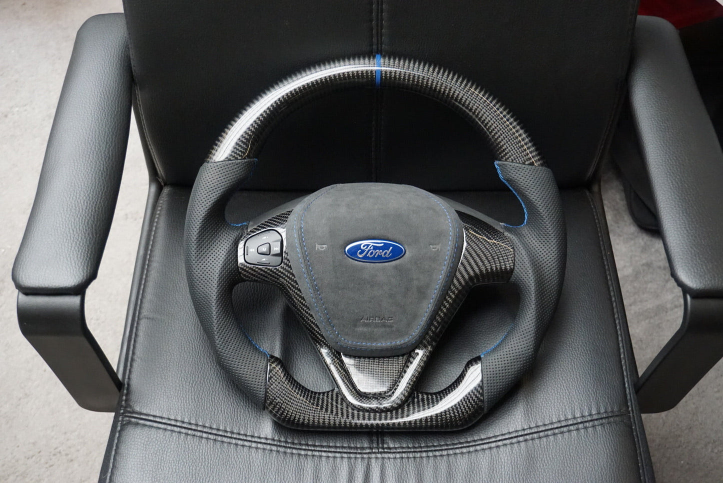 Ford Fiesta Carbon Fibre Custom Steering Wheel (MK7 / MK7.5 - 2009 to 2017)