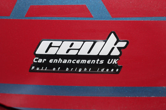CEUK Official Logo Gel Badge | Resin Emblem Decal | Show Your #Enhanced Style